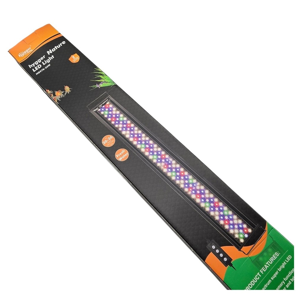 hygger Advanced LED Aquarium Light 30-36in Timer Full Spectrum Freshwater Plant